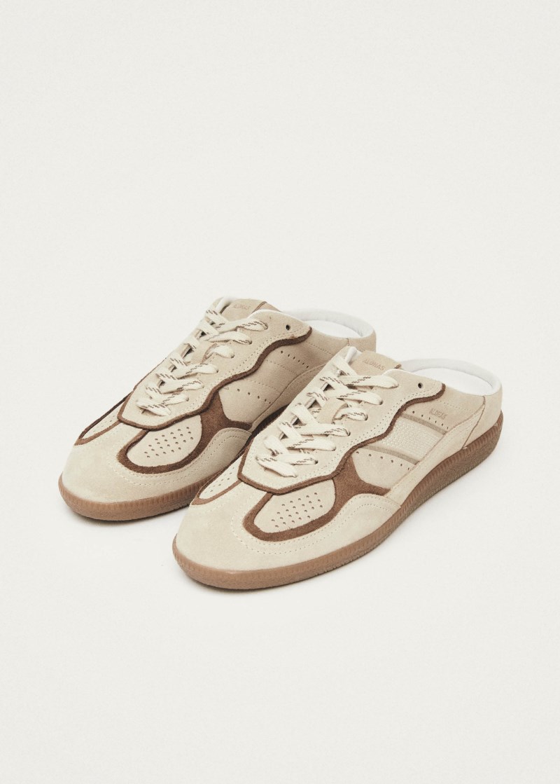 Men's Tb.490 Mule Cream Leather Sneakers
