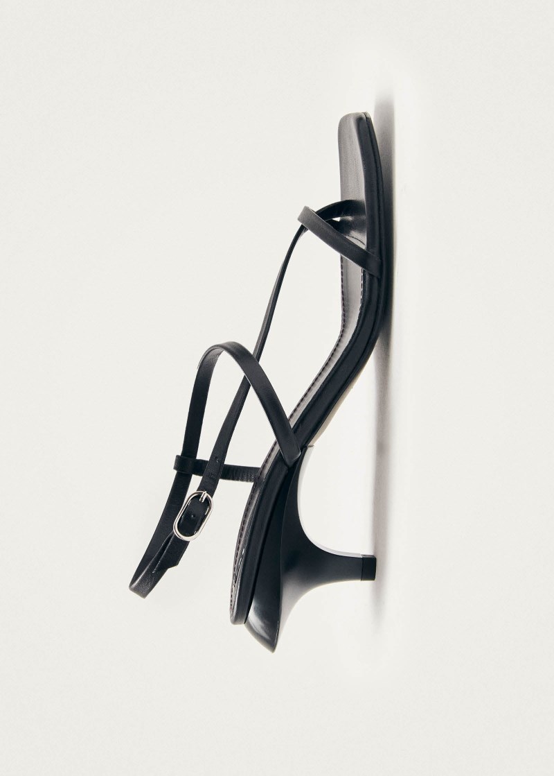 Women's Magali Black Leather Sandals