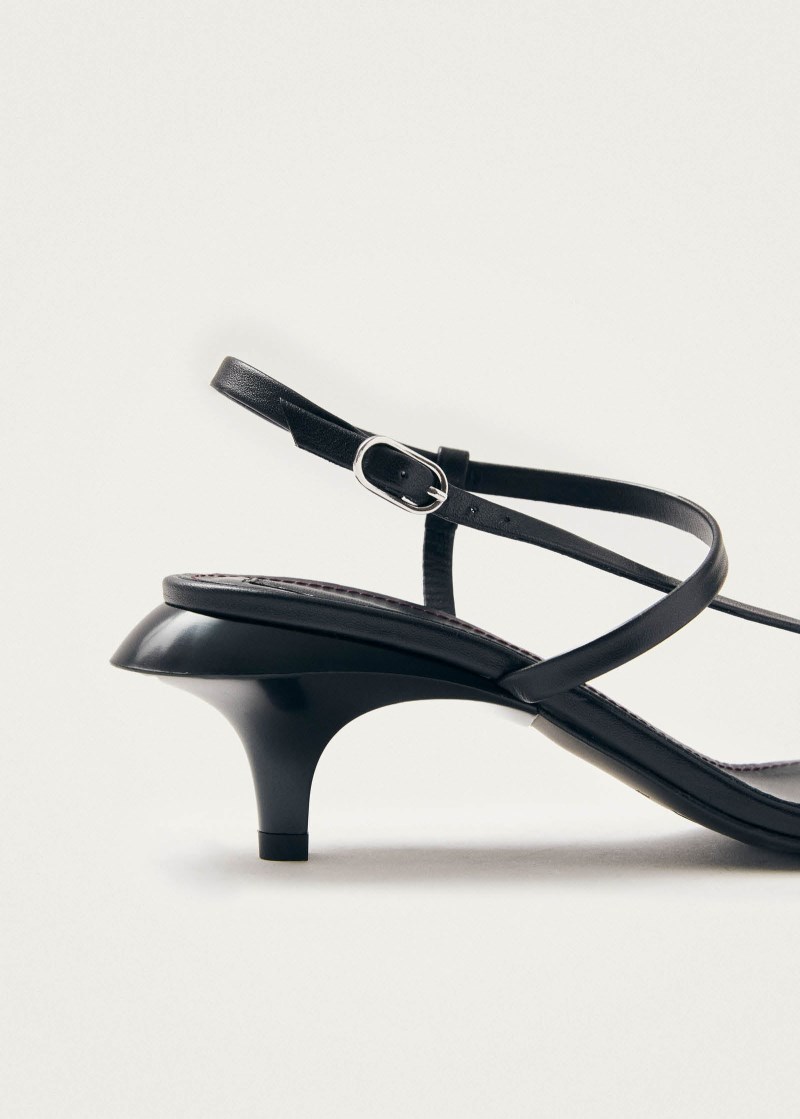 Women's Magali Black Leather Sandals