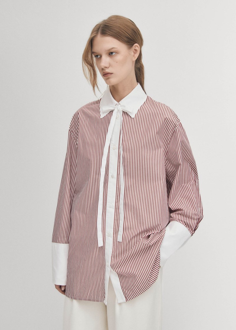 Women's Sempe Red Stripes Shirt