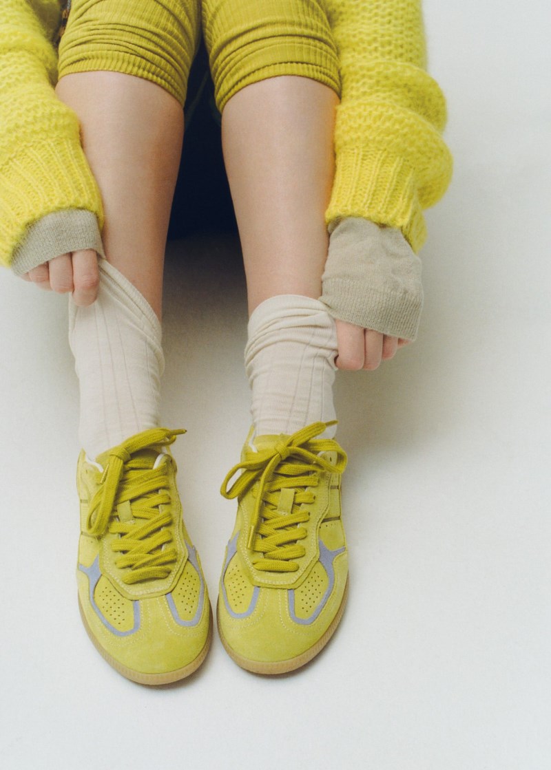 Women's Tb.490 Rife Acid Green Leather Sneakers