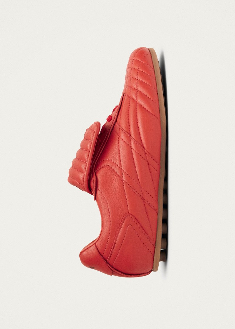 Women's Tb.99 Red Leather Sneakers
