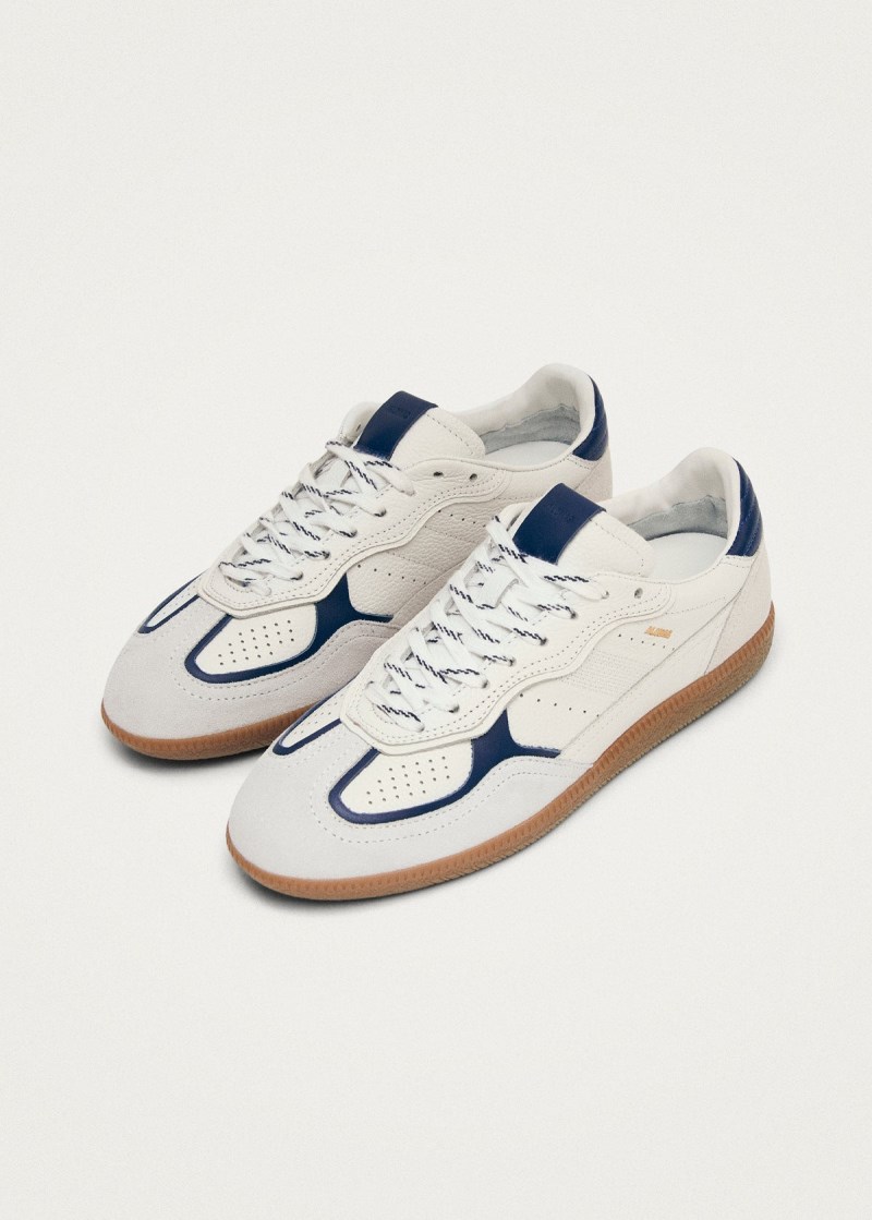 Men's Tb.490 Rife Grain White Navy Leather Sneakers