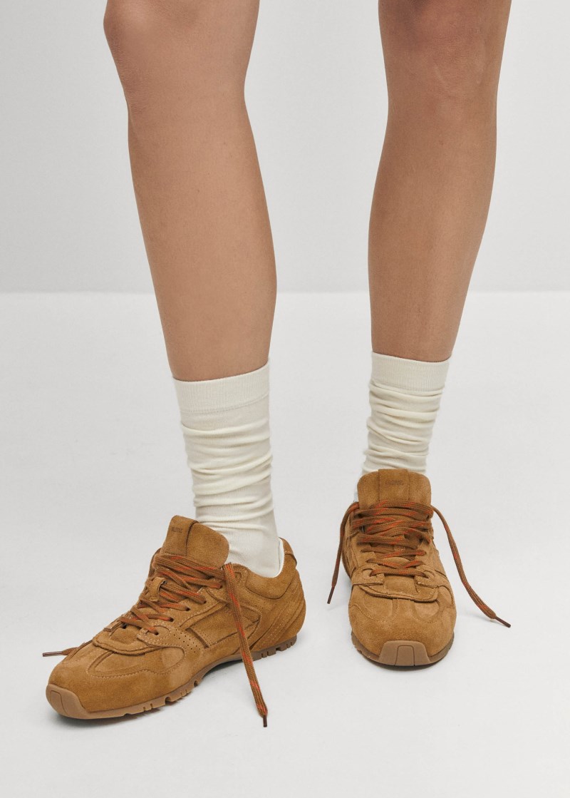 Men's Tb.56 Suede Tan Leather Sneakers