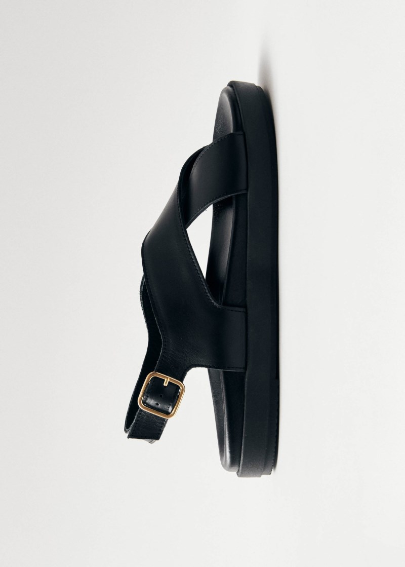 Women's Nico Black Leather Sandals