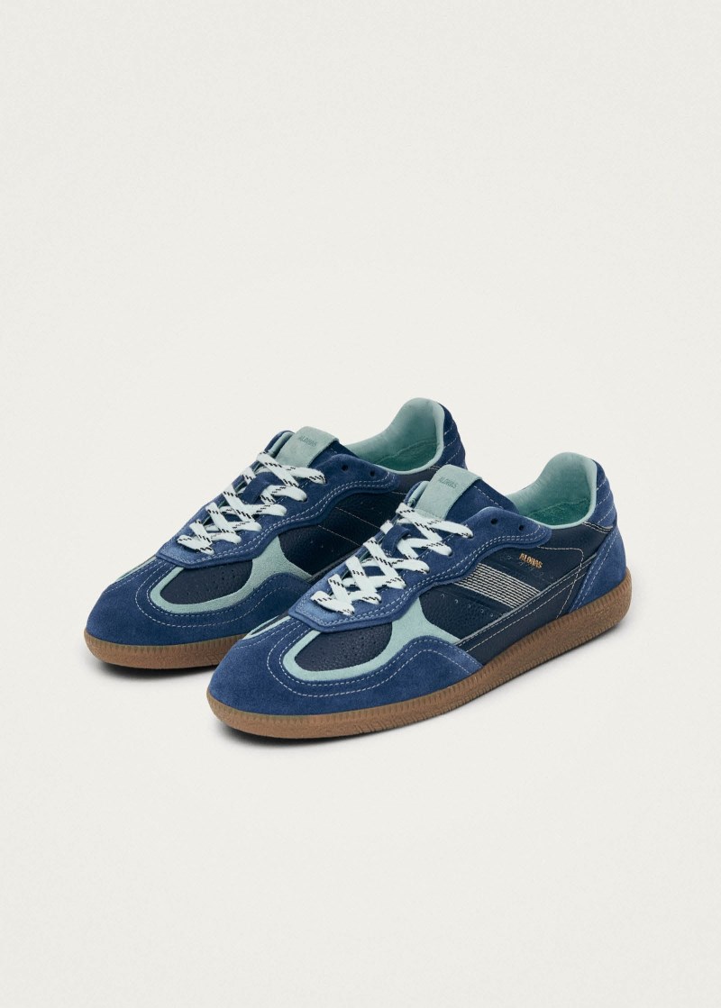 Men's Tb.490 Rife Grain Cobalt Leather Sneakers