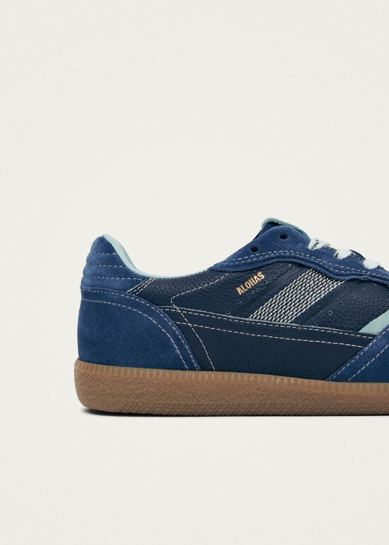 Men's Tb.490 Rife Grain Cobalt Leather Sneakers