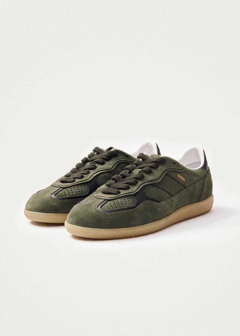 Men's Tb.490 Rife Dusty Olive Leather Sneakers