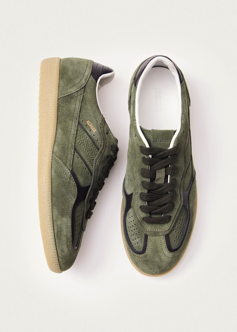 Men's Tb.490 Rife Dusty Olive Leather Sneakers