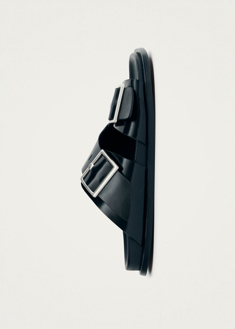 Women's Alba Black Leather Sandals