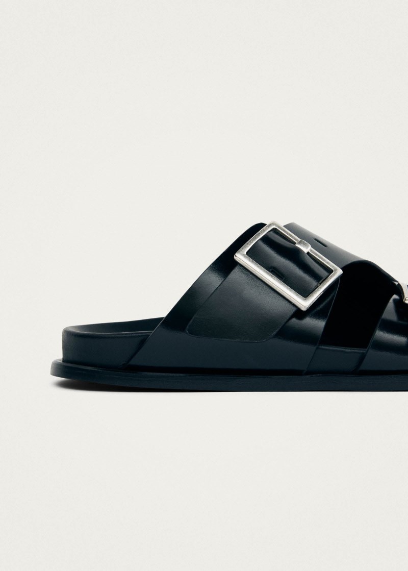 Women's Alba Black Leather Sandals