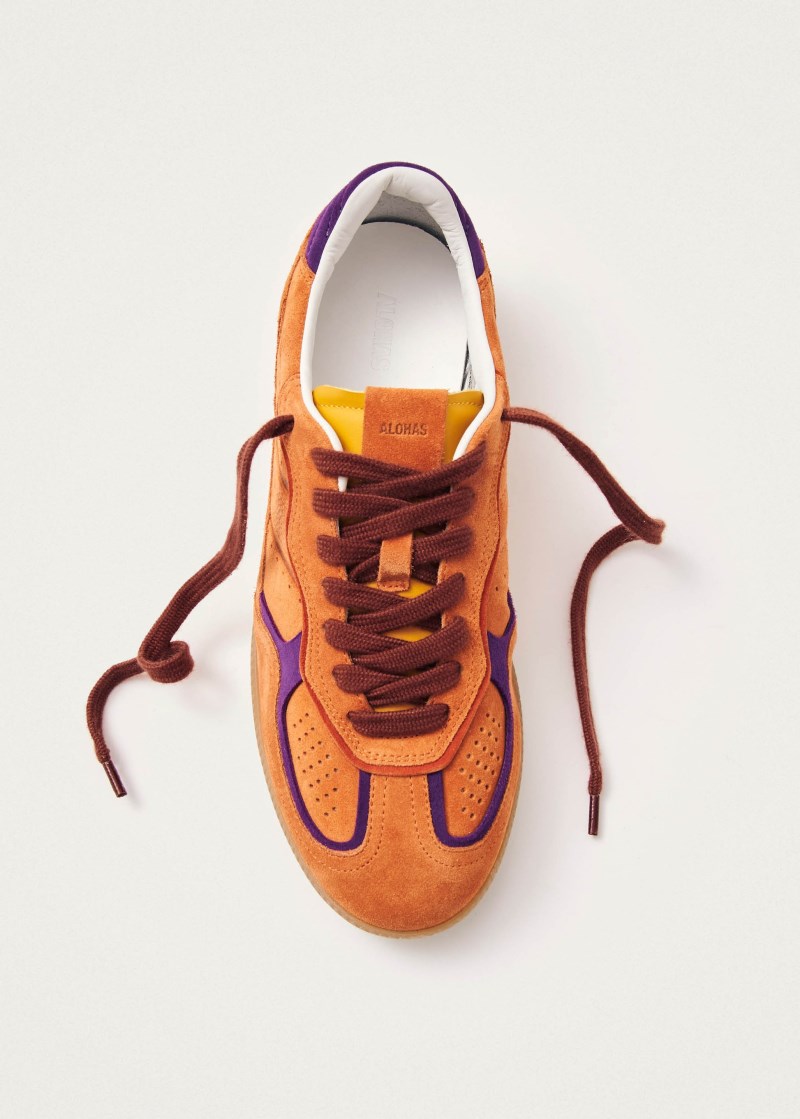 Men's Tb.490 Rife Orange Leather Sneakers