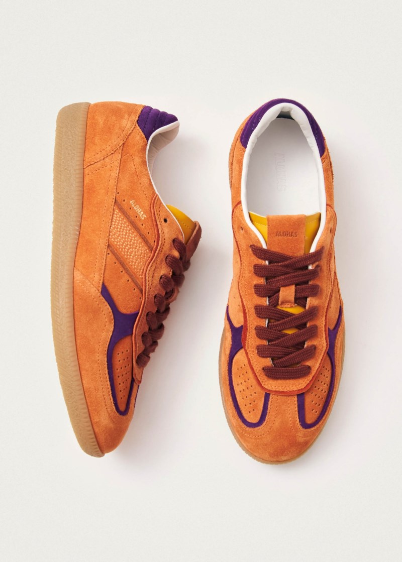 Men's Tb.490 Rife Orange Leather Sneakers