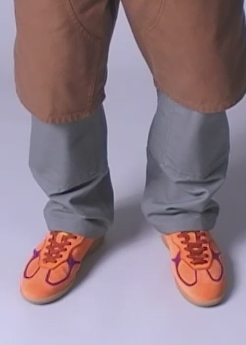 Men's Tb.490 Rife Orange Leather Sneakers