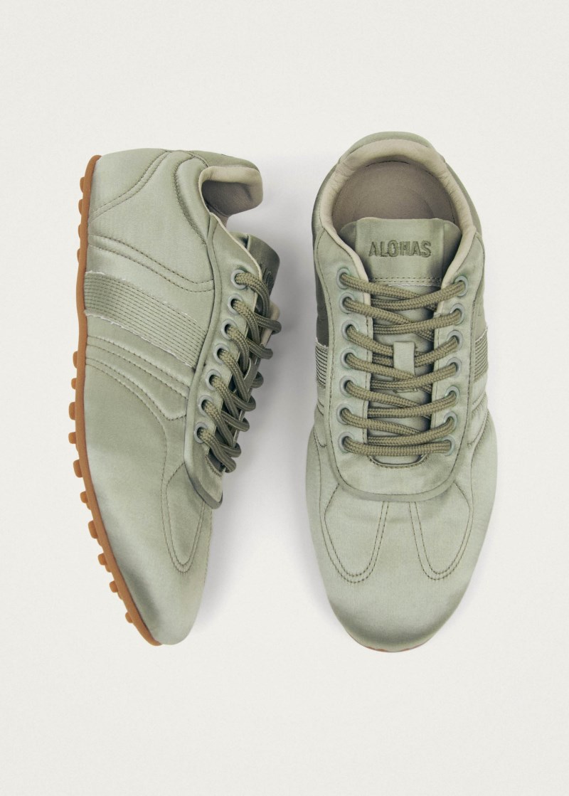 Women's Tb.69 Rife Sheen Aqua Green Vegan Sneakers
