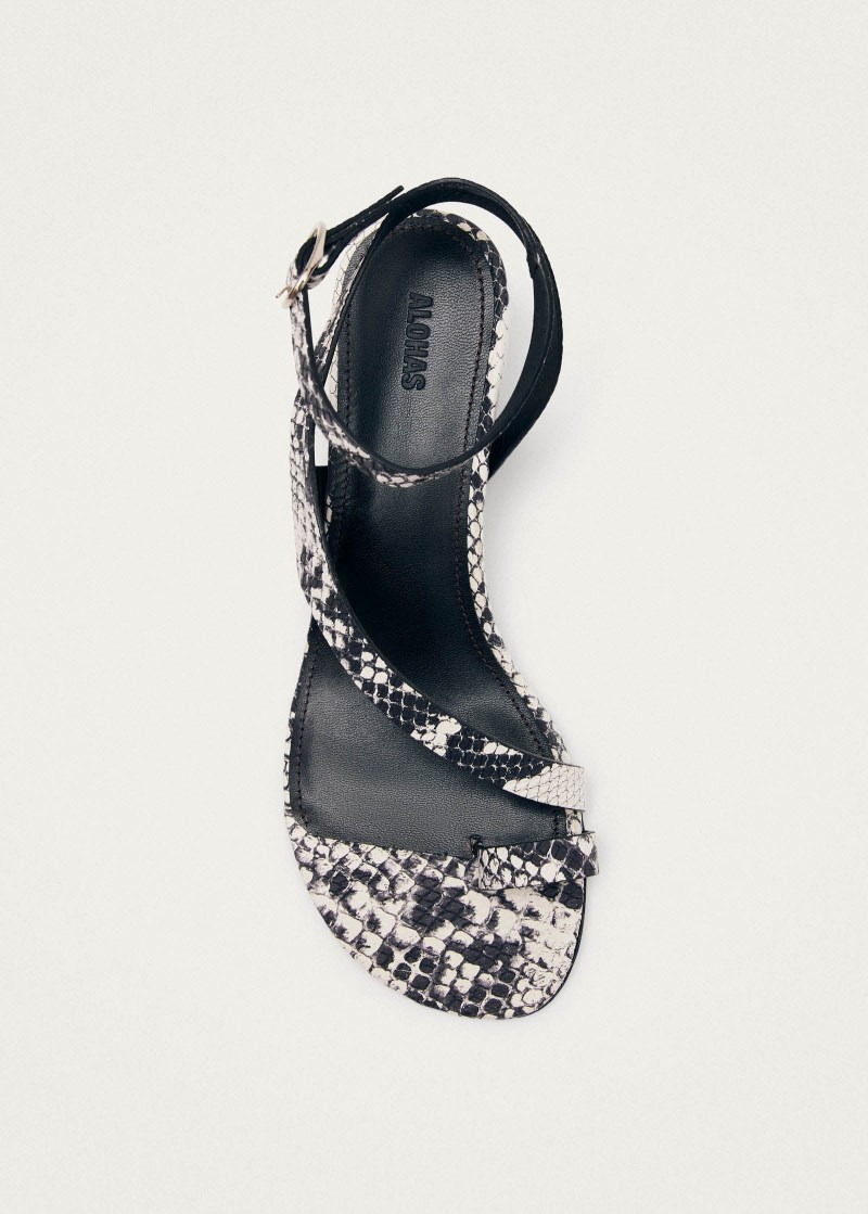 Women's Miquela Indo Grey Leather Sandals
