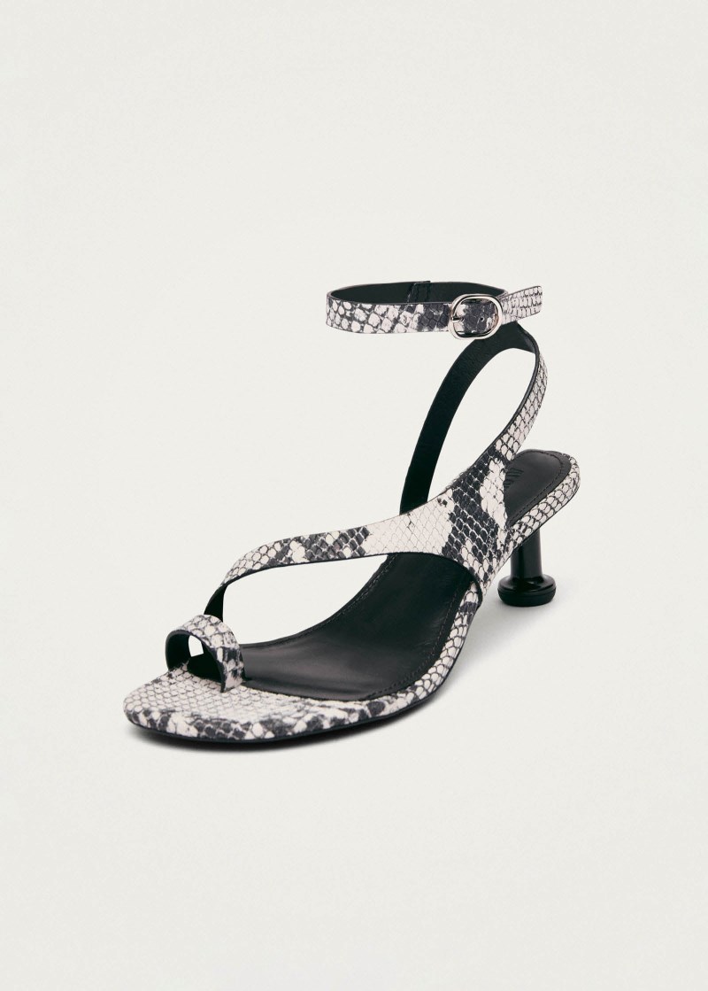 Women's Miquela Indo Grey Leather Sandals