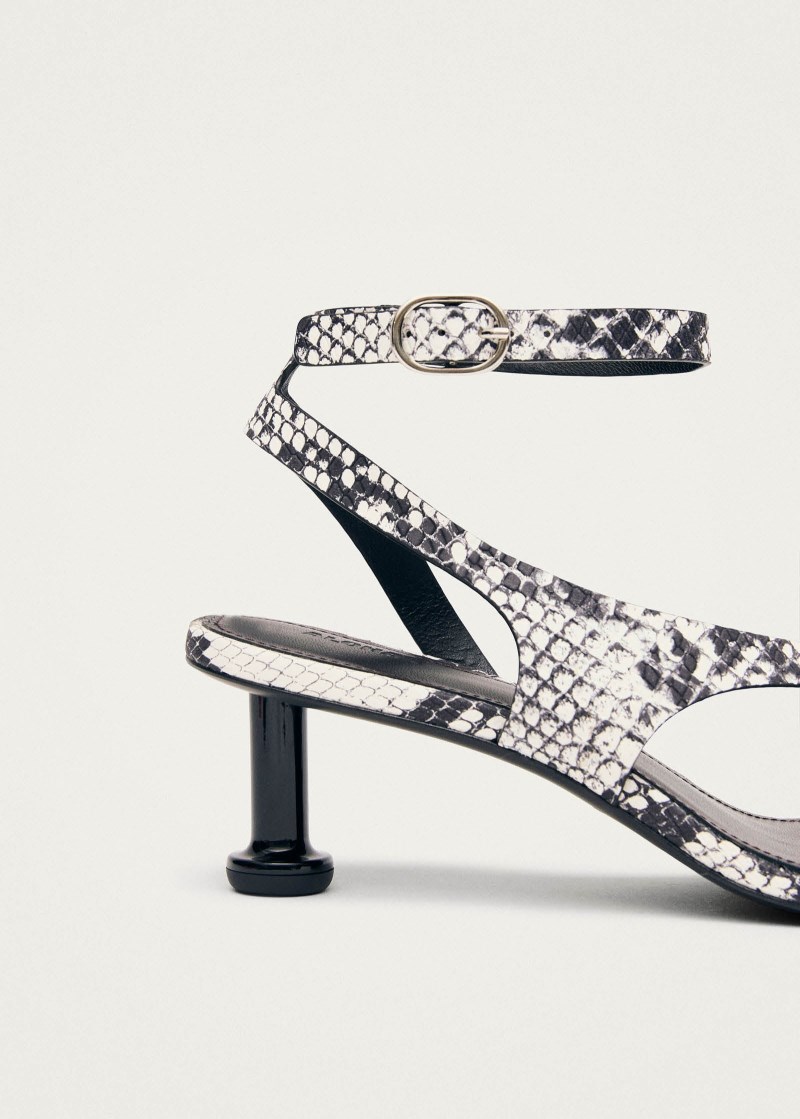 Women's Miquela Indo Grey Leather Sandals