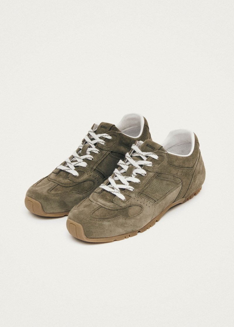 Men's Tb.56 Suede Khaki Leather Sneakers