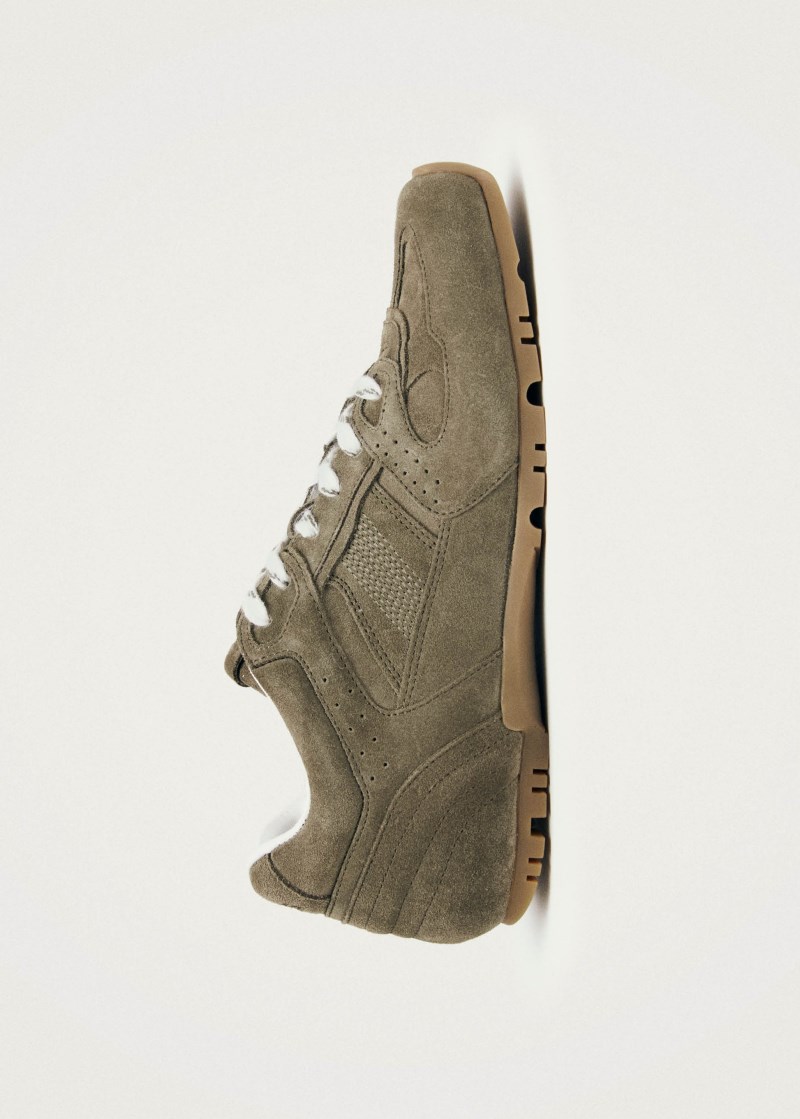 Men's Tb.56 Suede Khaki Leather Sneakers