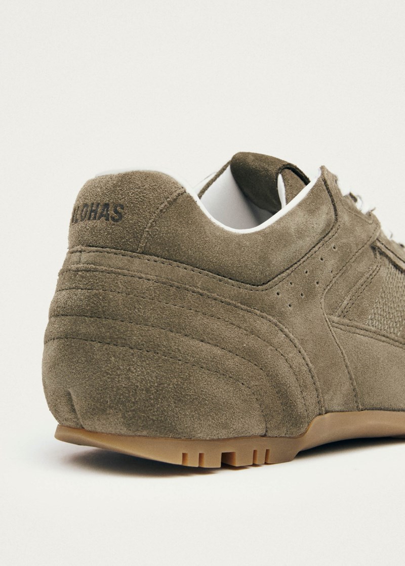Men's Tb.56 Suede Khaki Leather Sneakers