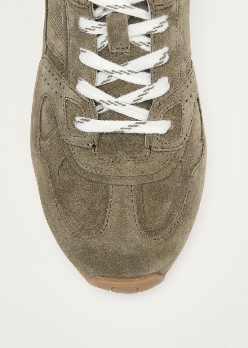 Men's Tb.56 Suede Khaki Leather Sneakers
