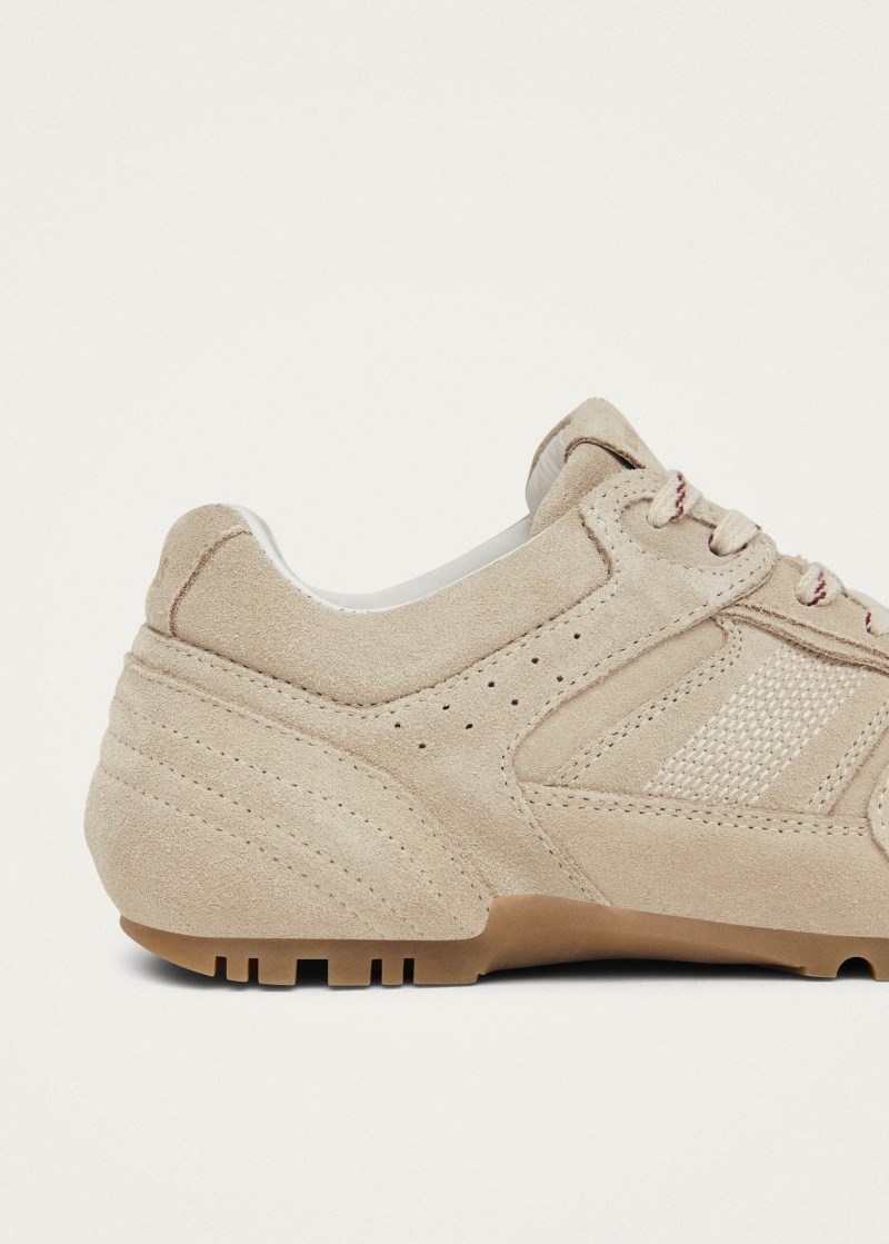 Men's Tb.56 Suede Cream Leather Sneakers