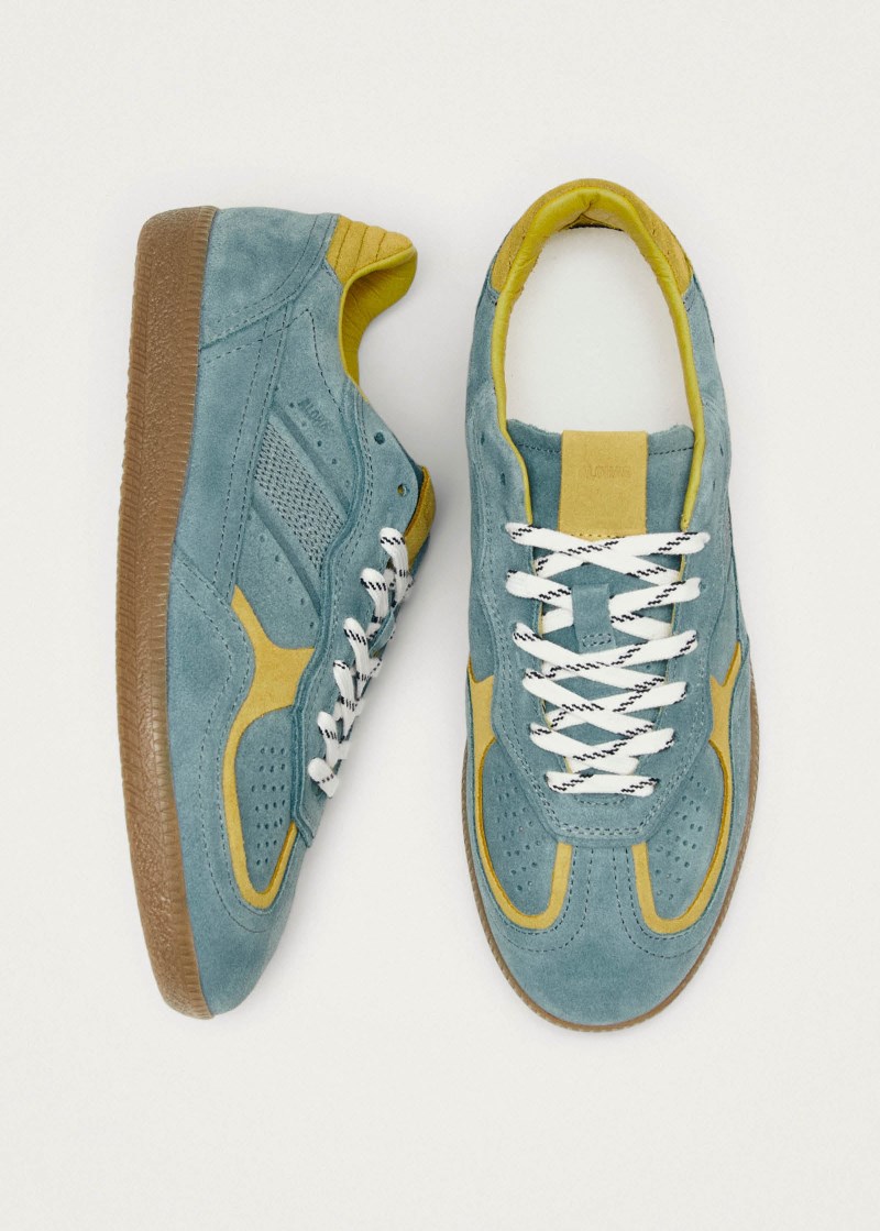 Men's Tb.490 Rife Blue Grey Leather Sneakers