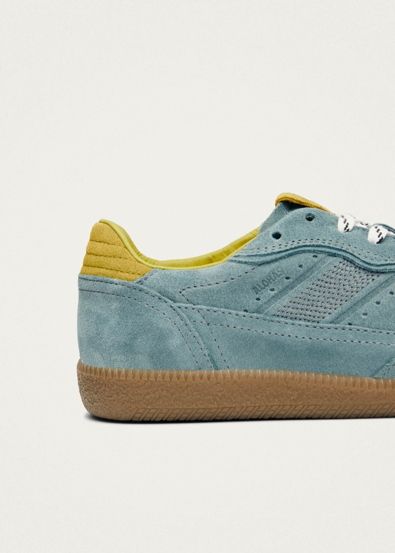 Men's Tb.490 Rife Blue Grey Leather Sneakers