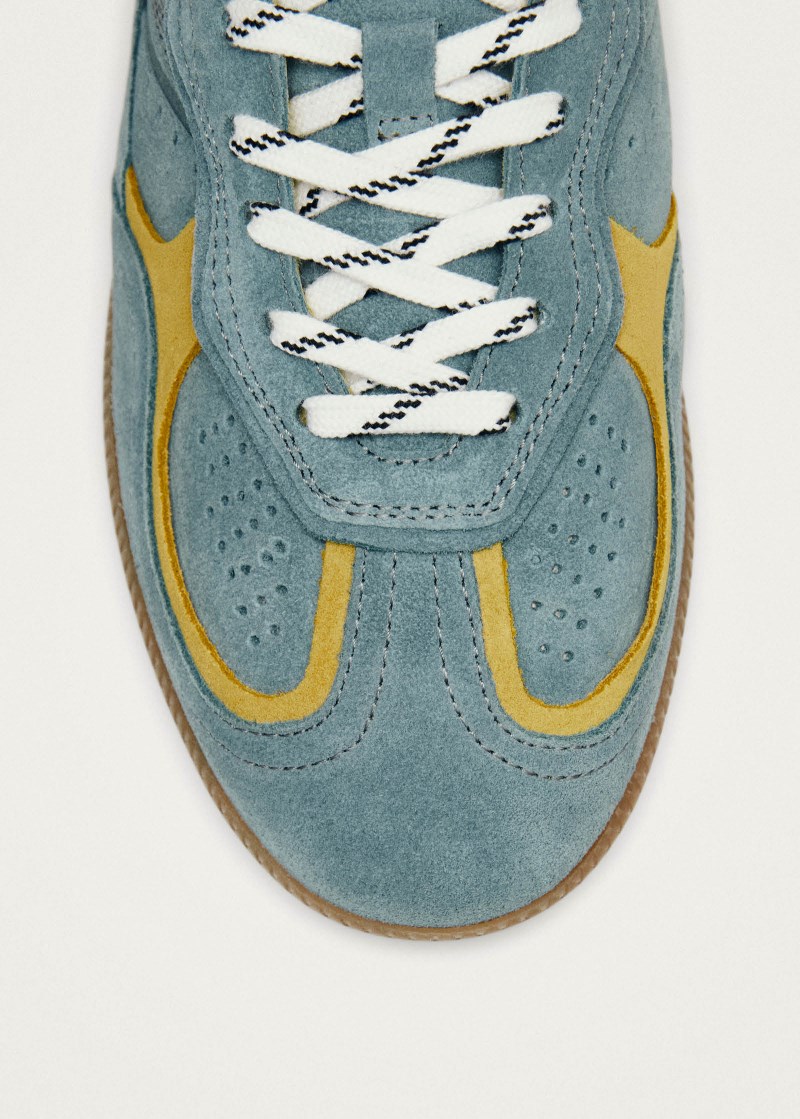 Men's Tb.490 Rife Blue Grey Leather Sneakers